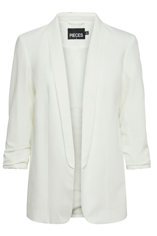 PCBOSELLA 3/4 BLAZER NOOS 17090996 Cloud Dancer